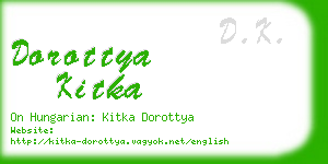 dorottya kitka business card